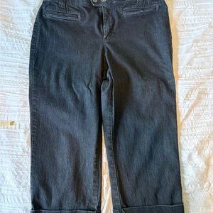 Bandolino Dark Gray Cropped Ankle Jeans